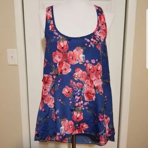 Studio Y Floral cut out tank top sz XL